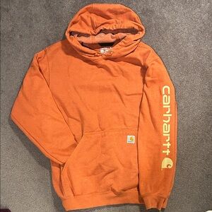 Carhartt Men's Loose Fit Creamy Orange Hoodie